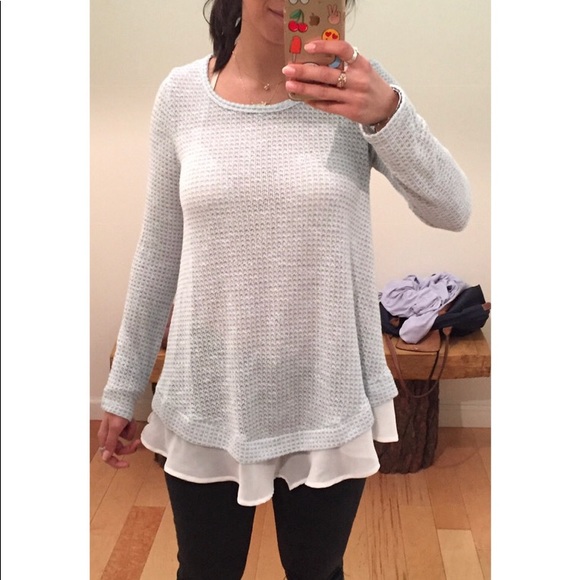 Knitted blue long sleeve - Picture 4 of 4